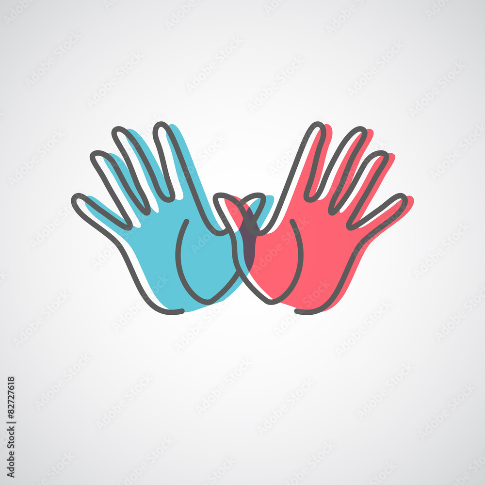 Obraz premium Hand logo design