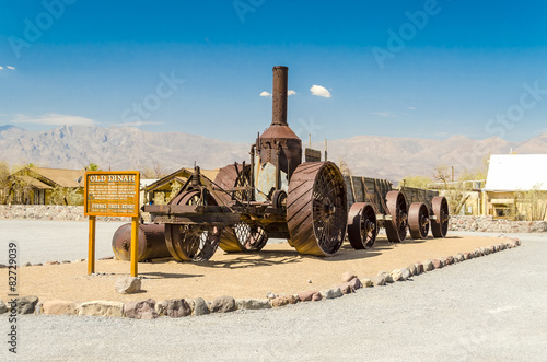 Coal Burning Old Dinah steam tractor at Furnace Creek Ranch in D photo