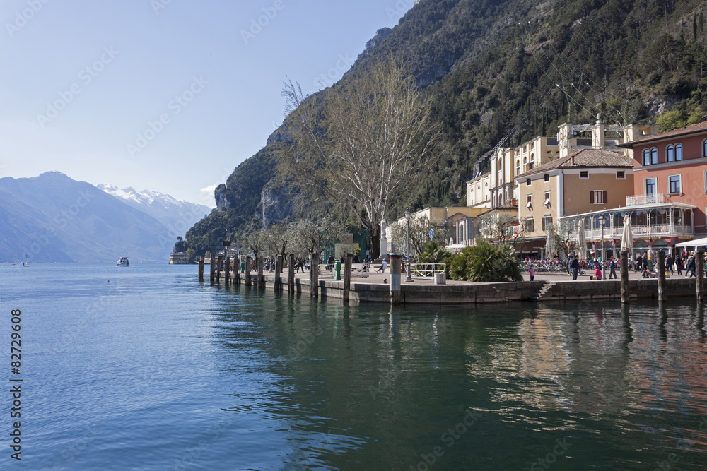 Torbole on Lake Garda in Northern Italy
