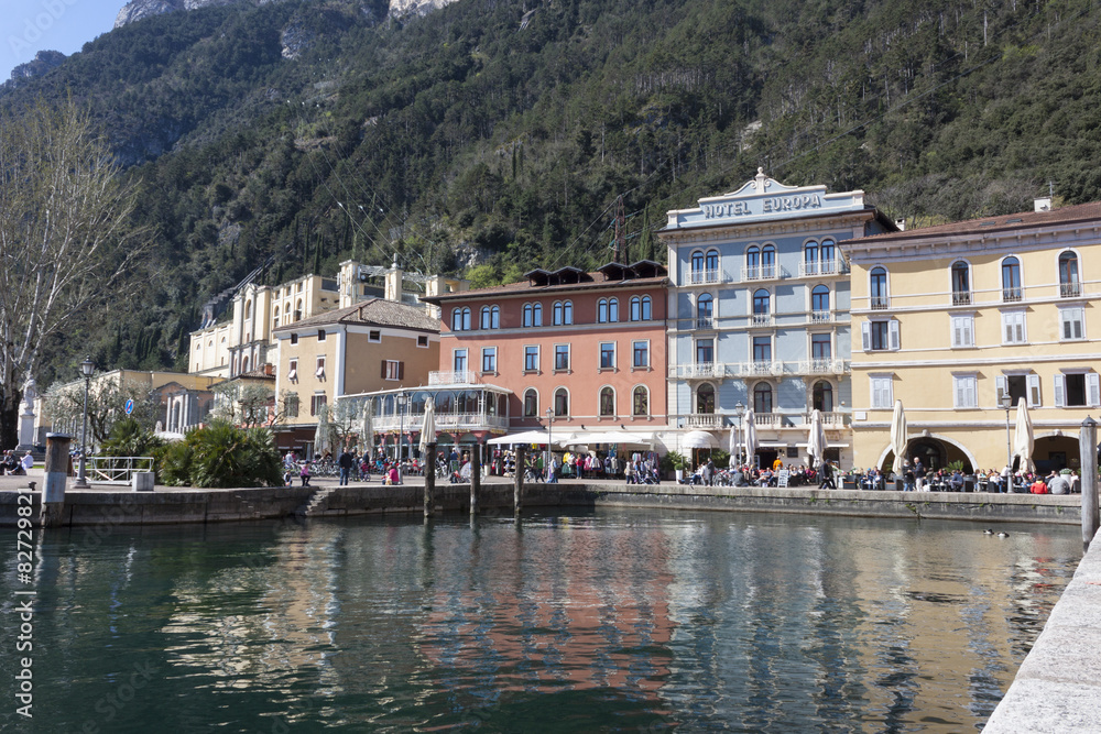 Riva del Garda on Lake Garda in Northern Italy