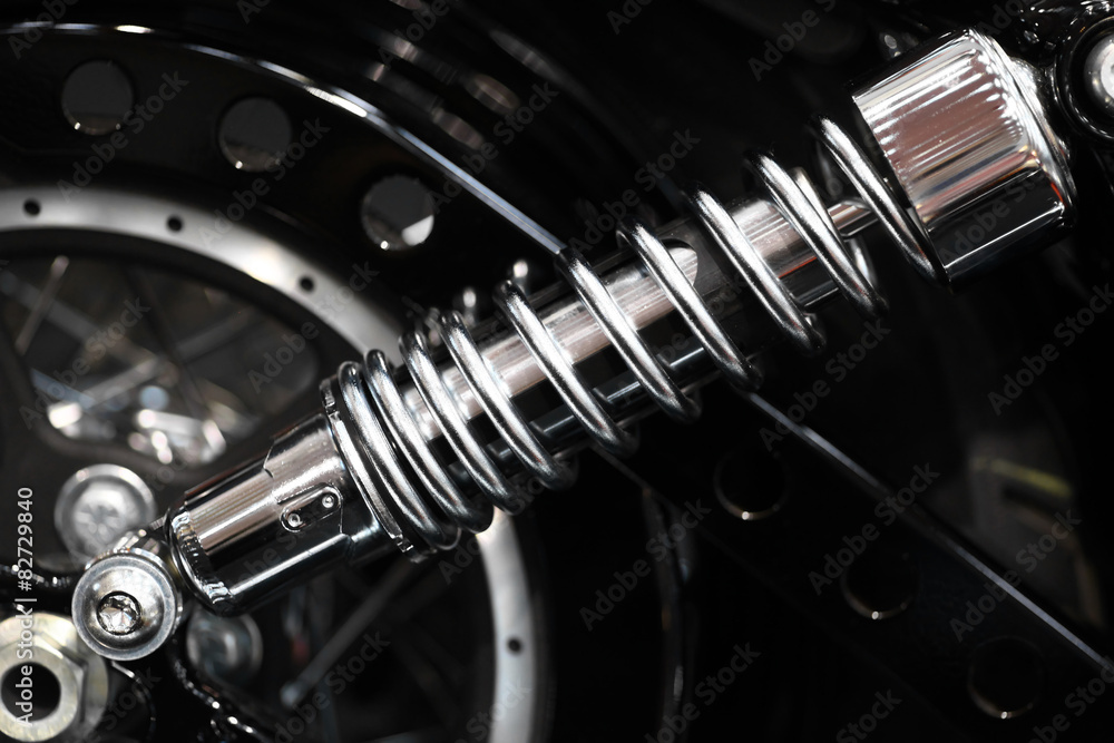Naklejka premium Motorcycle suspension