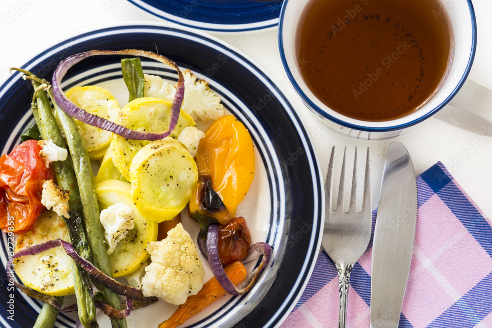 Roasted vegetables. Roasted vegetables.