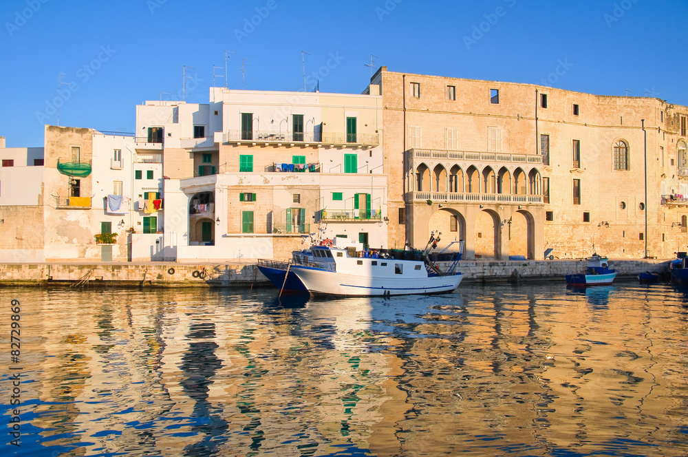 Old port of Monopoli. Puglia. Italy.