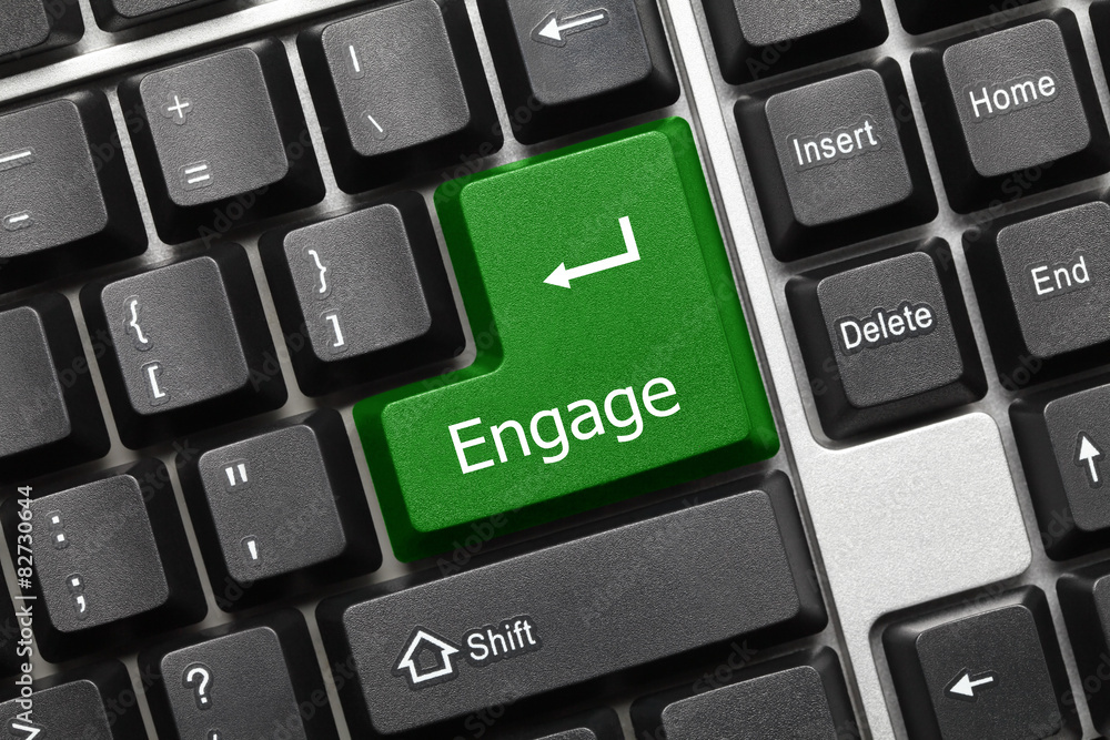 Conceptual keyboard - Engage (green key) Conceptual keyboard - Engage (green key)