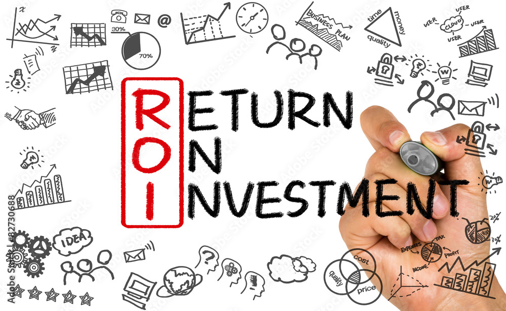 Obraz premium ROI concept: return on investment