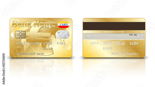 Gold euro credit card