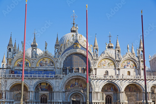 The Patriarchal Cathedral Basilica of Saint Mark at the Piazza S © lapas77