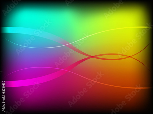 Blend waves with colorful background