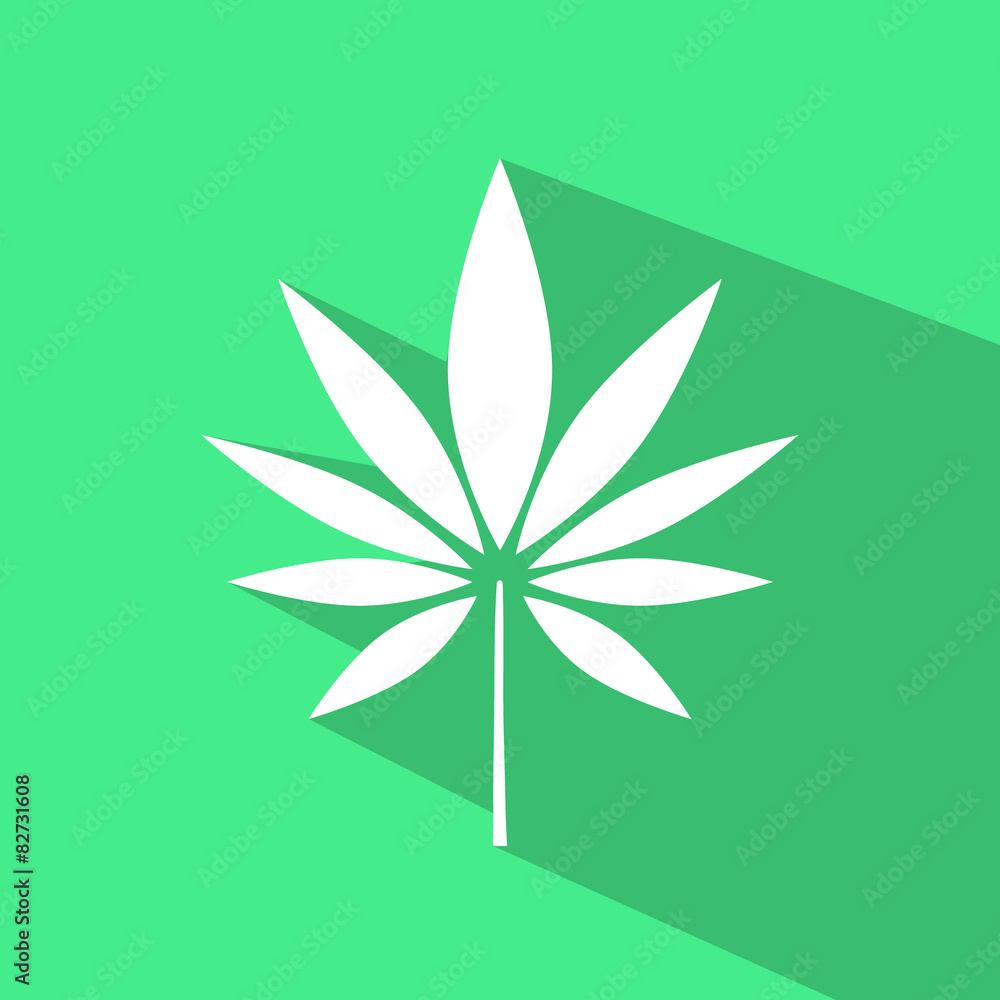 Vector Symbol of a Hemp Leaf. Vector Symbol of a Hemp Leaf.