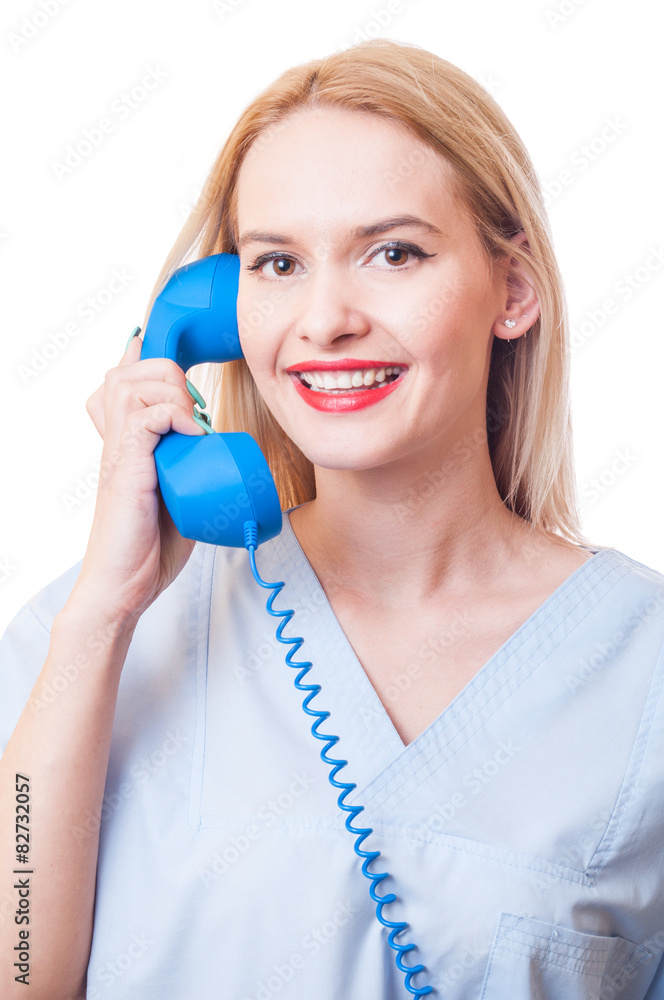 Naklejka premium Call the hospital or clinic