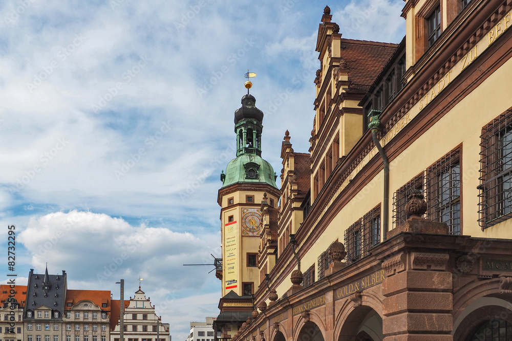 Fototapeta premium Altes Rathaus Leipzig