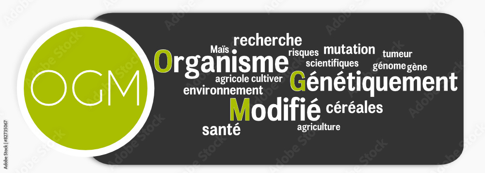Etiquette OGM nuage de mots Etiquette OGM nuage de mots