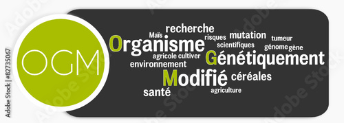 Etiquette OGM nuage de mots