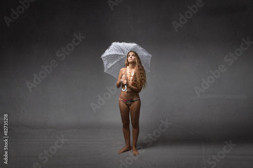 Cuadro en lienzo summer bad weather situation