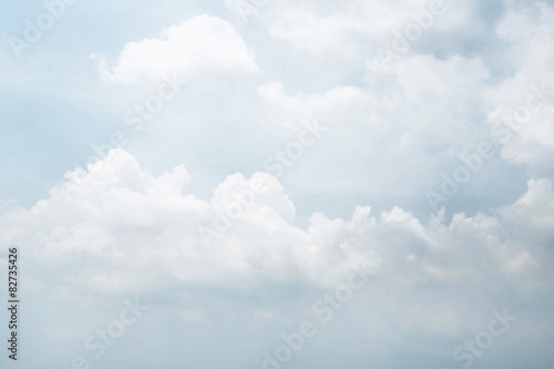 Fototapeta Naklejka Na Ścianę i Meble -  the cloudy on fine blue sky similar to the Painted
