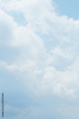 the cloudy on fine blue sky similar to the Painted