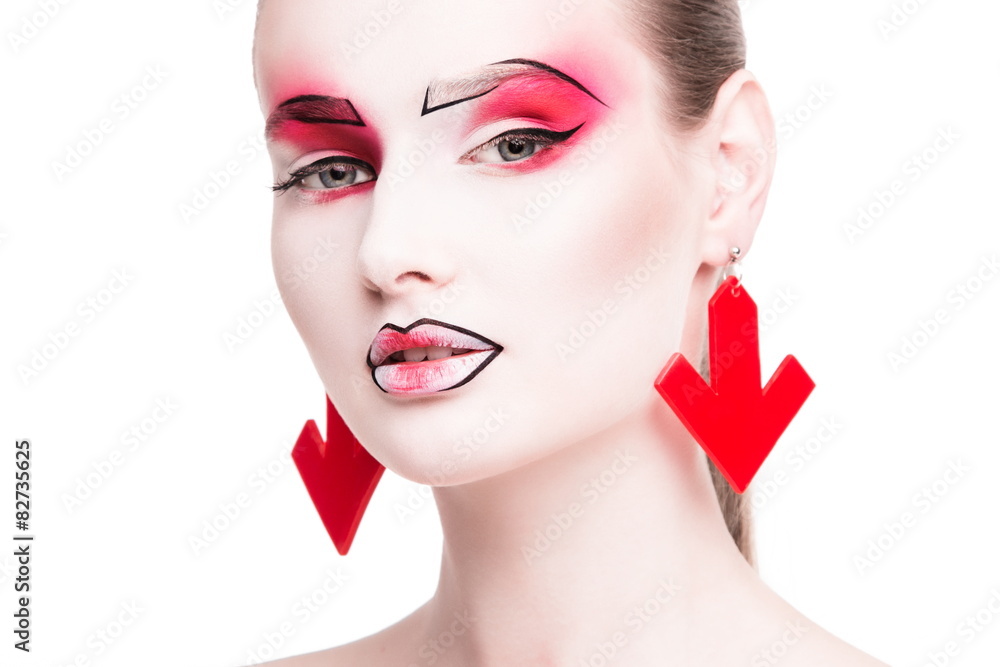 Beautiful Fashion Model With Professional Makeup Beautiful Fashion Model With Professional Makeup