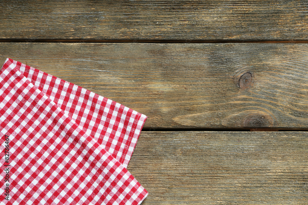 Obraz premium Napkin on wooden table