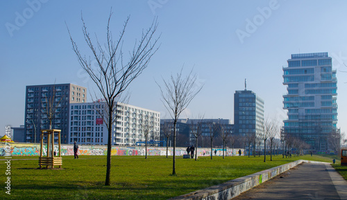 Canvas Print paintings situated on the east side gallery in berlin.