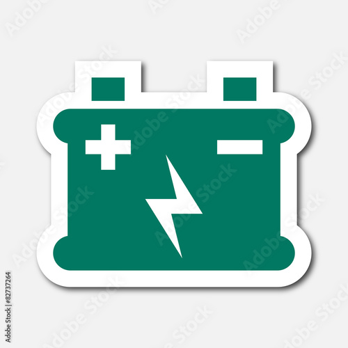 Logo batterie.