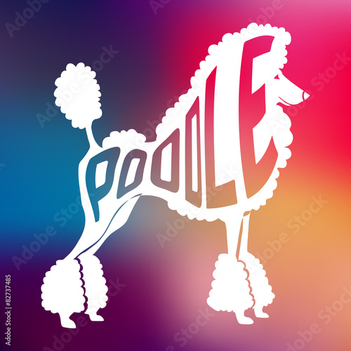 Creative dog silhouette