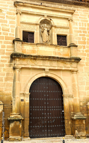 Portada lateral, capilla Divino Salvador, Úbeda, Jaén, España photo