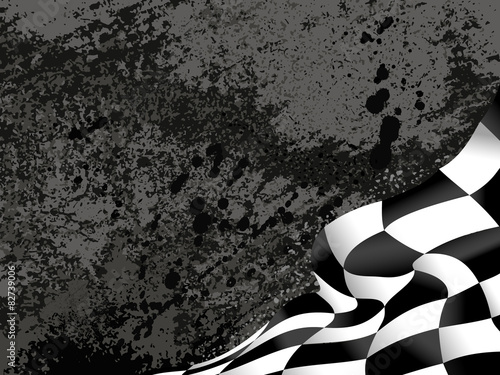 race flag  background vector illustration grunge