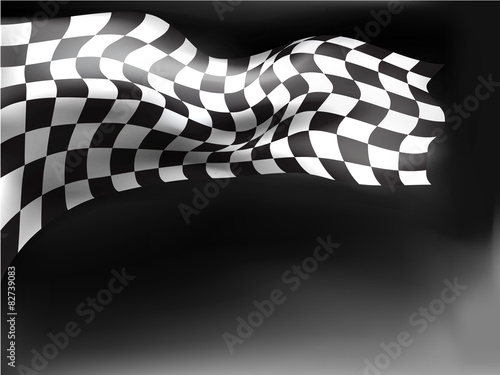 race flag  background vector illustration