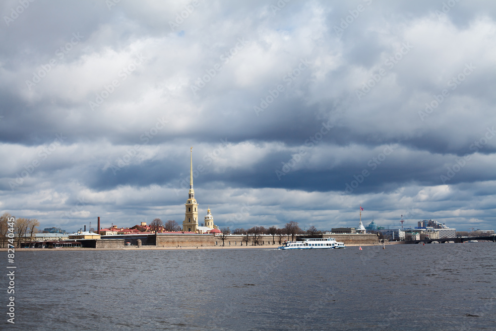 Petersburg, Russia, may 3, 2015: Peter and Paul fortress