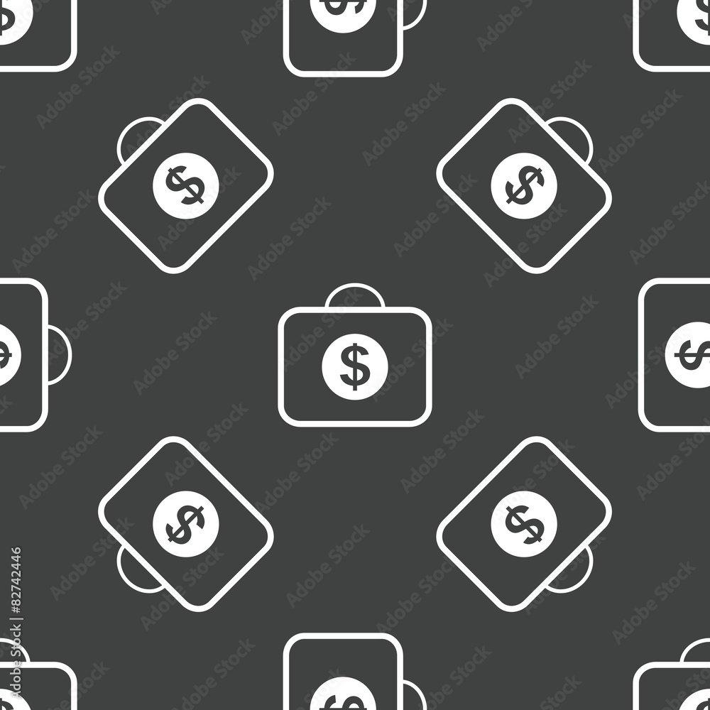 Bag with dollars pattern Bag with dollars pattern