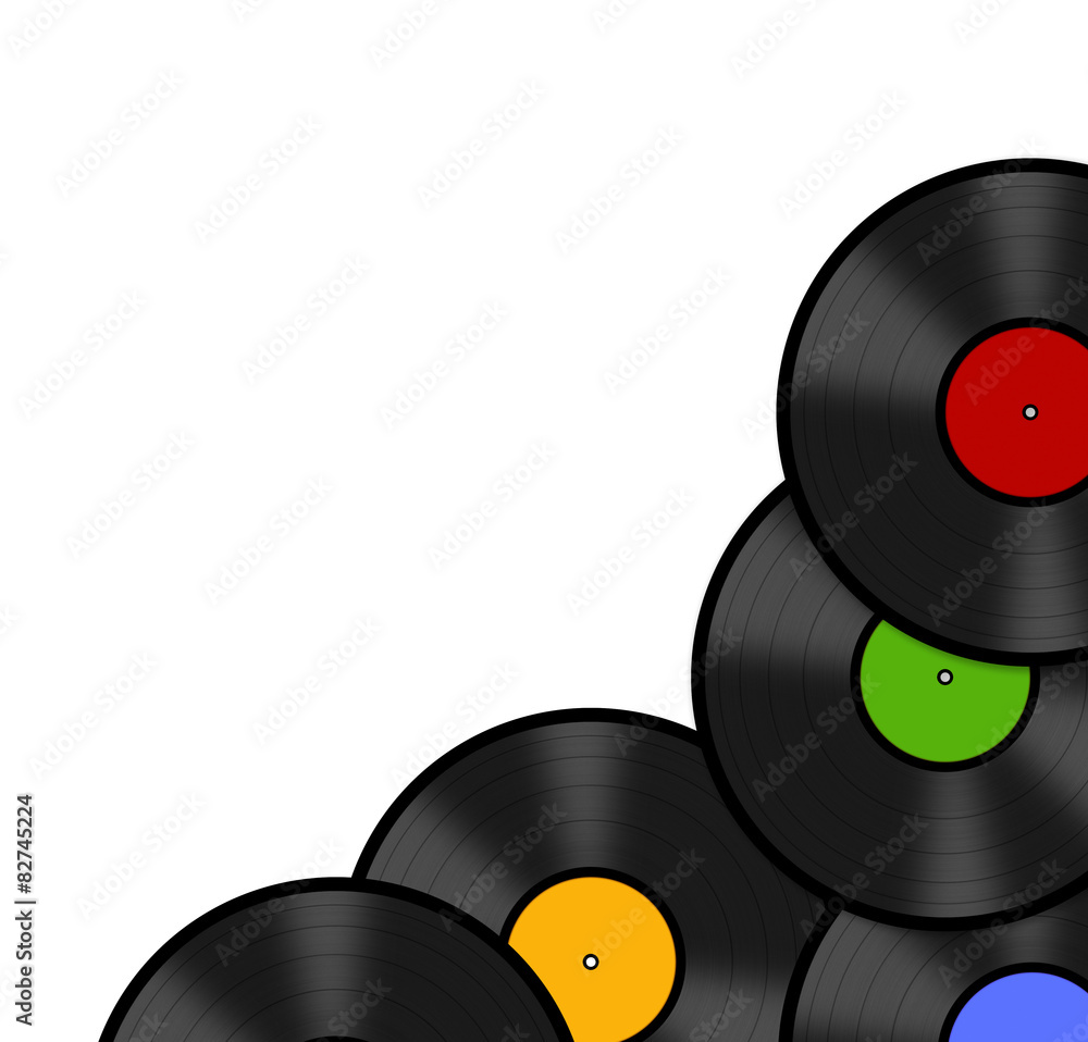 Fototapeta premium Vinyl discs