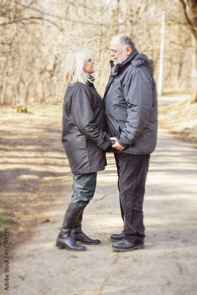 Happy Elderly Senior Romantic Couple Happy Elderly Senior Romantic Couple