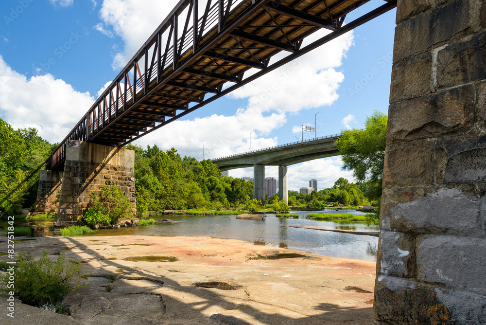 James River in Richmond Va. James River in Richmond Va.