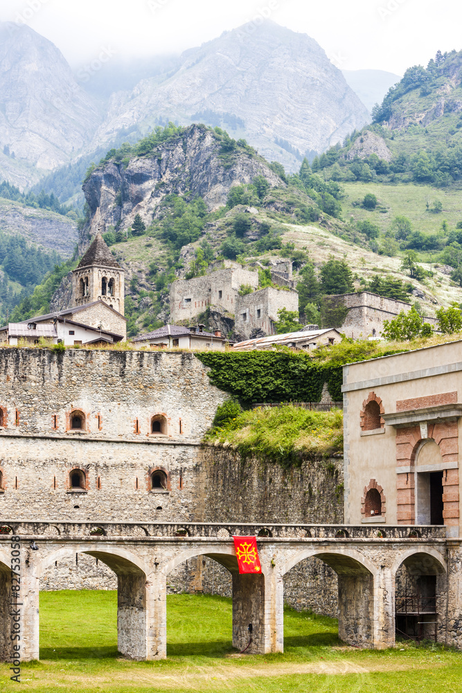 fortress in Vinadio, Piedmont, Italy