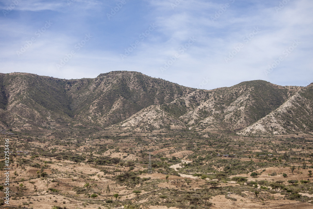 dry mountains of Ethiopia
