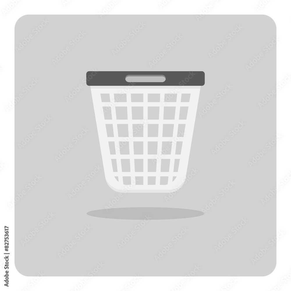 Vector of flat icon, laundry basket on isolated background Vector of flat icon, laundry basket on isolated background