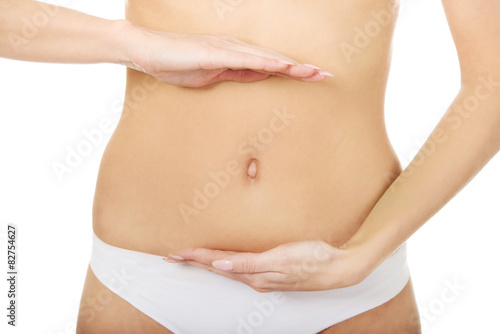 Wallpaper Mural Woman cares for her belly. Torontodigital.ca