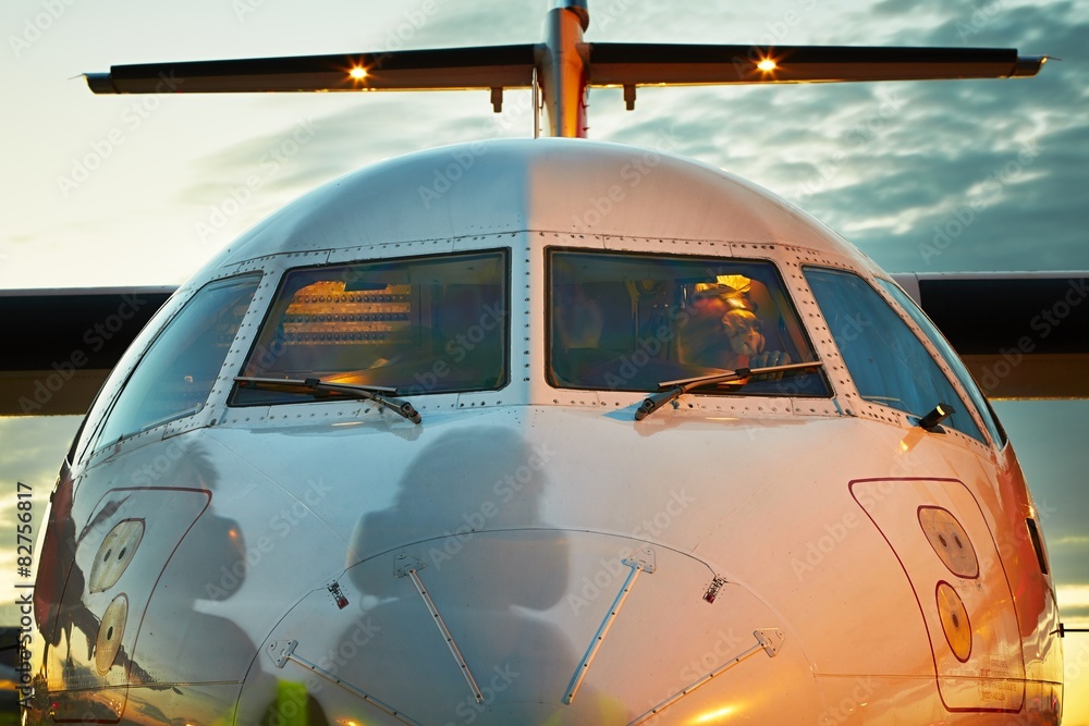 Obraz premium Kokpit samolotu