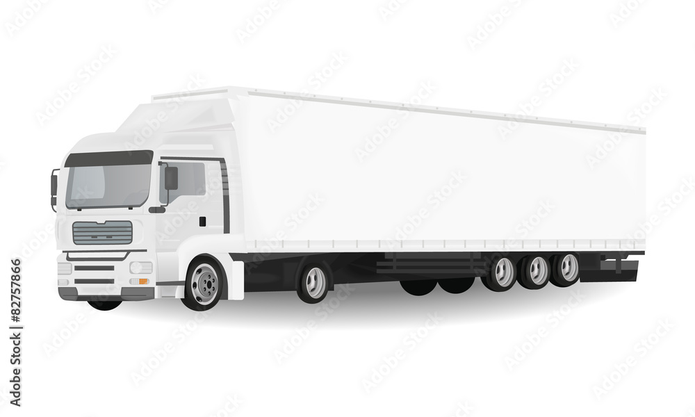 Duża ciężarówka - wektor