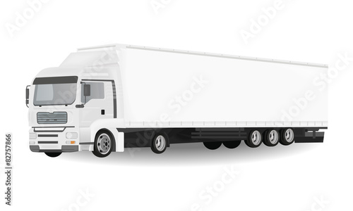 Duża ciężarówka - wektor