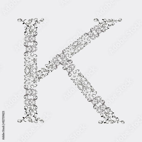 K LETRA PAPEL PINTADO