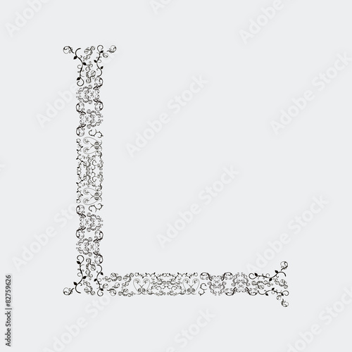 L LETRA PAPEL PINTADO