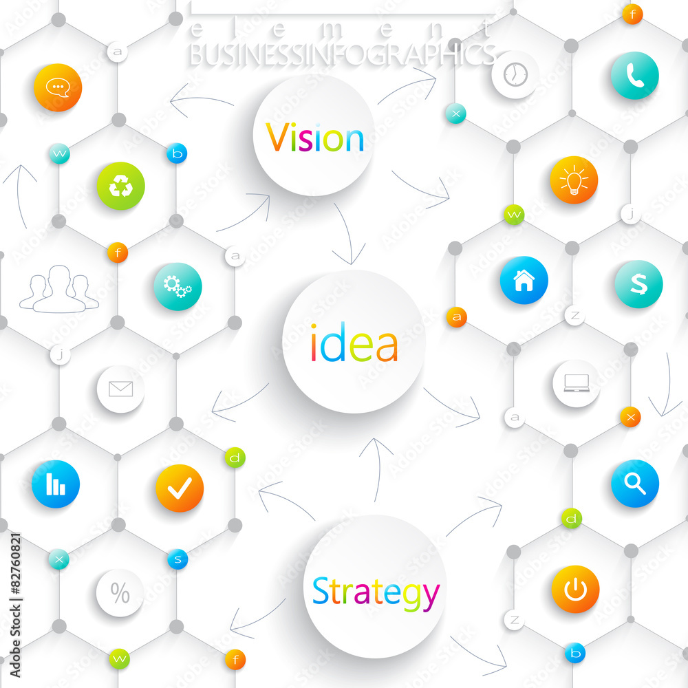 Modern infographic design with place for your text. Modern infographic design with place for your text.