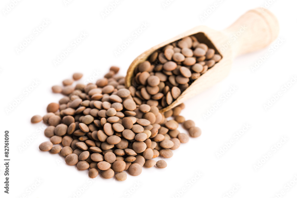 Obraz premium Lentils Isolated on White Background