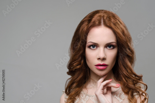 Beautiful girl with red hair