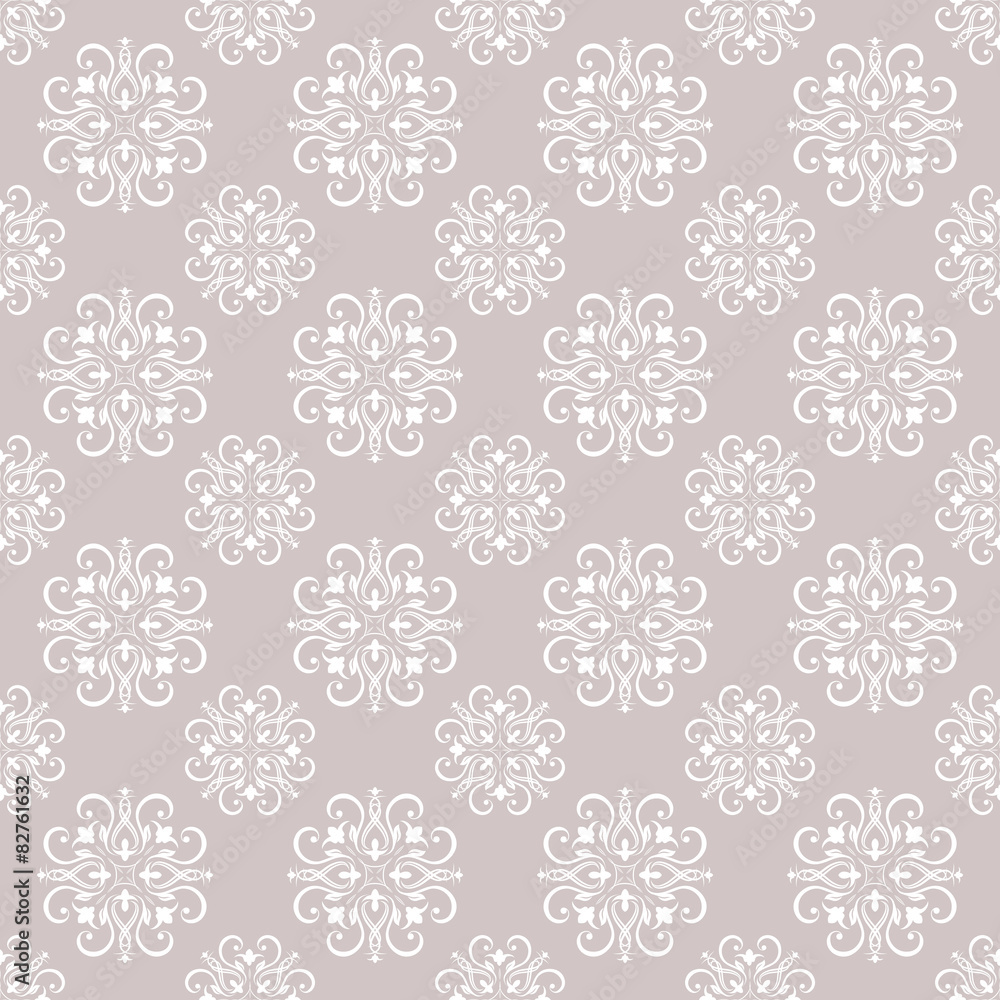 Floral seamless pattern wallpapers in the style of Baroque . Can