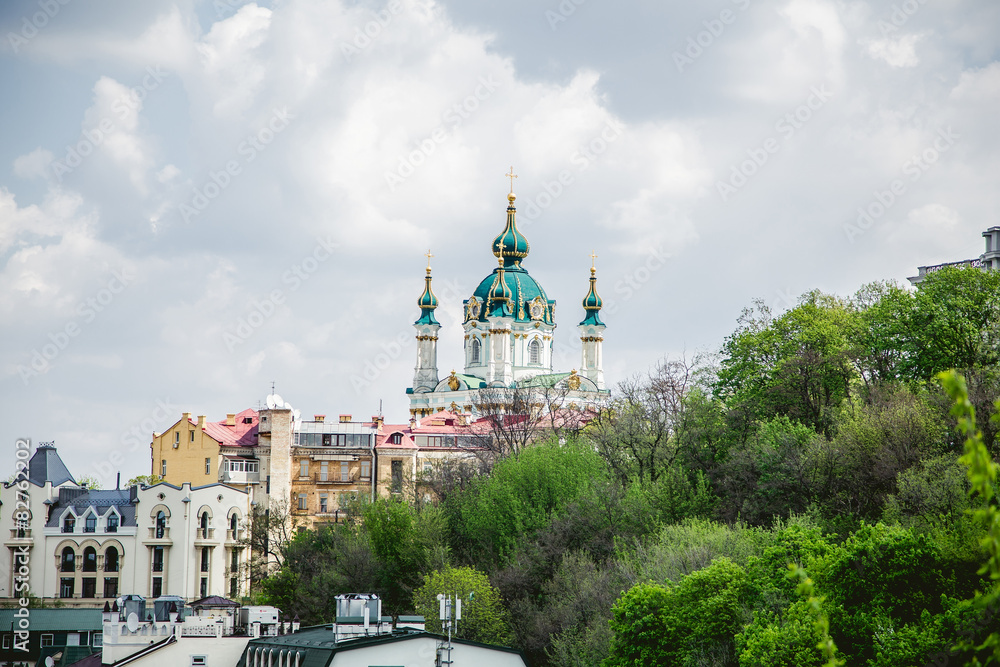 Church on the hill in Kiev