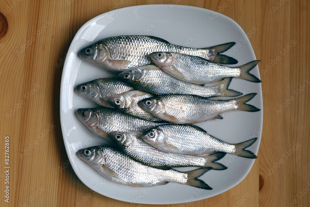 Fresh fish on a plate Fresh fish on a plate