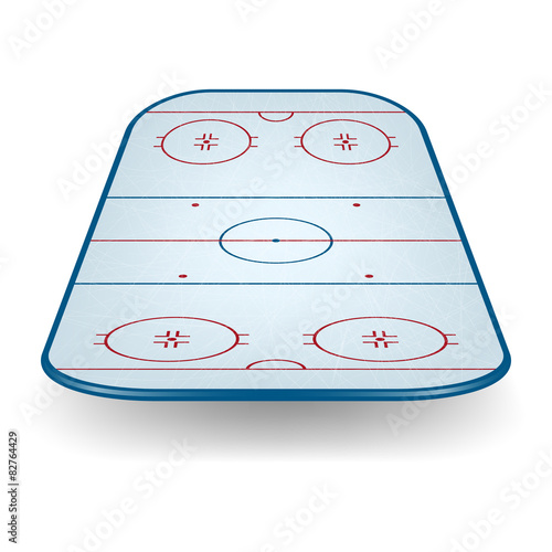 Vector ice hockey field