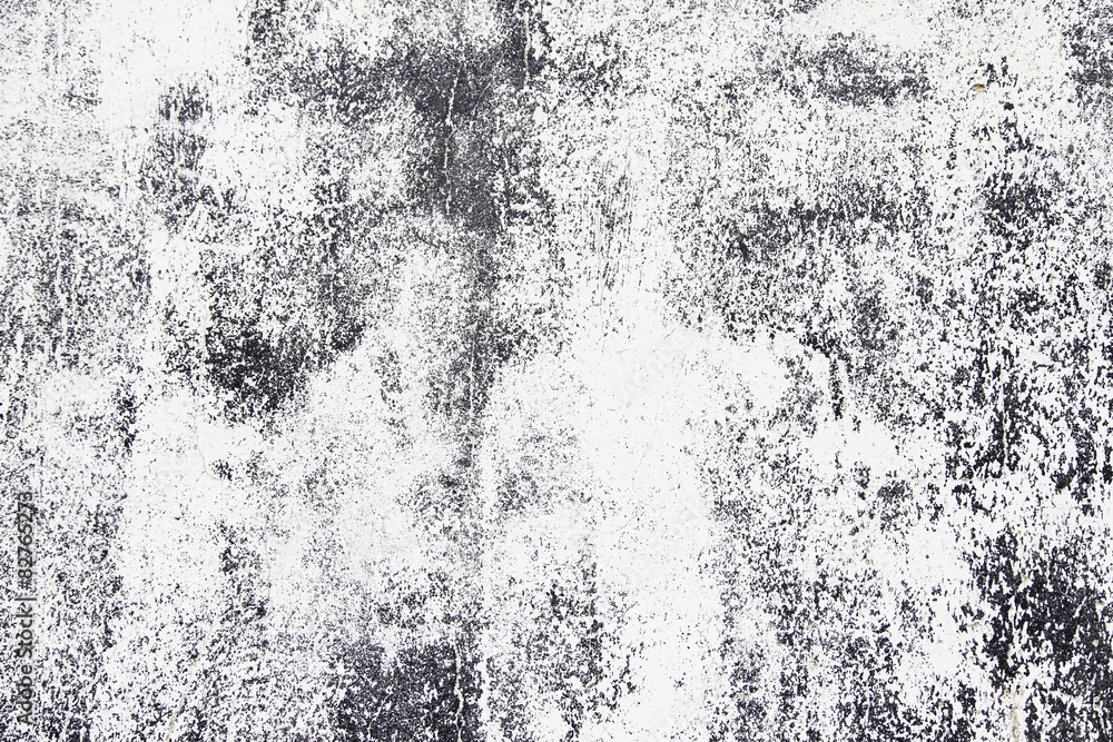 White and black wall damaged White and black wall damaged
